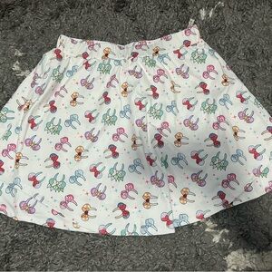 Colorful Cartoon Print Skirt